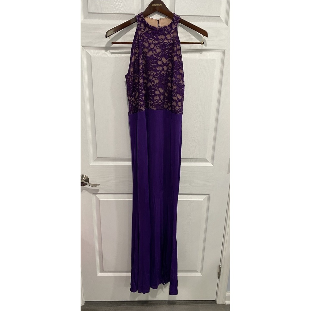 Rephyllis Women's Lace Formal Long Halter Dress Wedding Bridesmaid Formal XXL